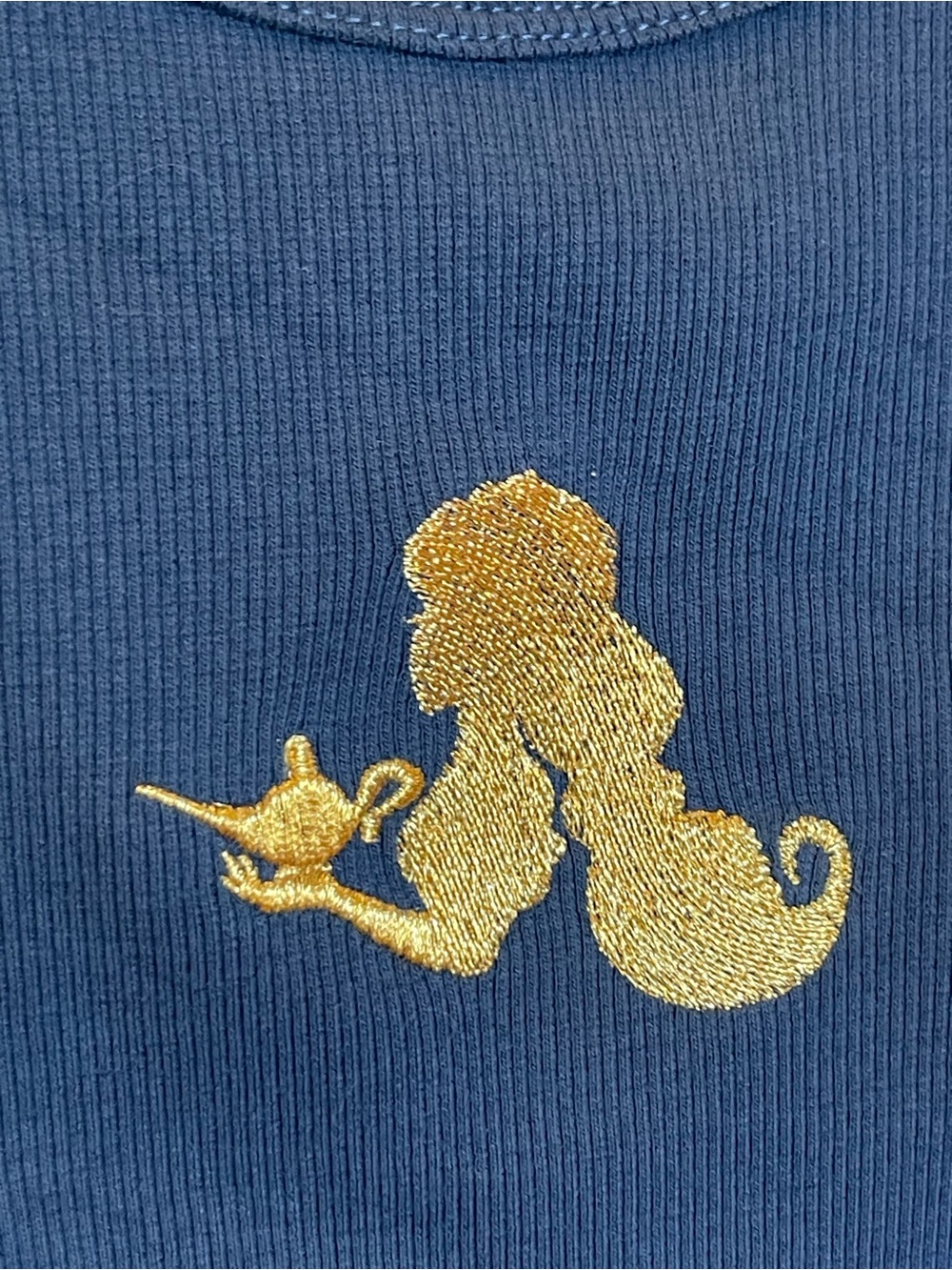 Disney Blue Embroidered Jasmine Tank 2X - Picture 9 of 9